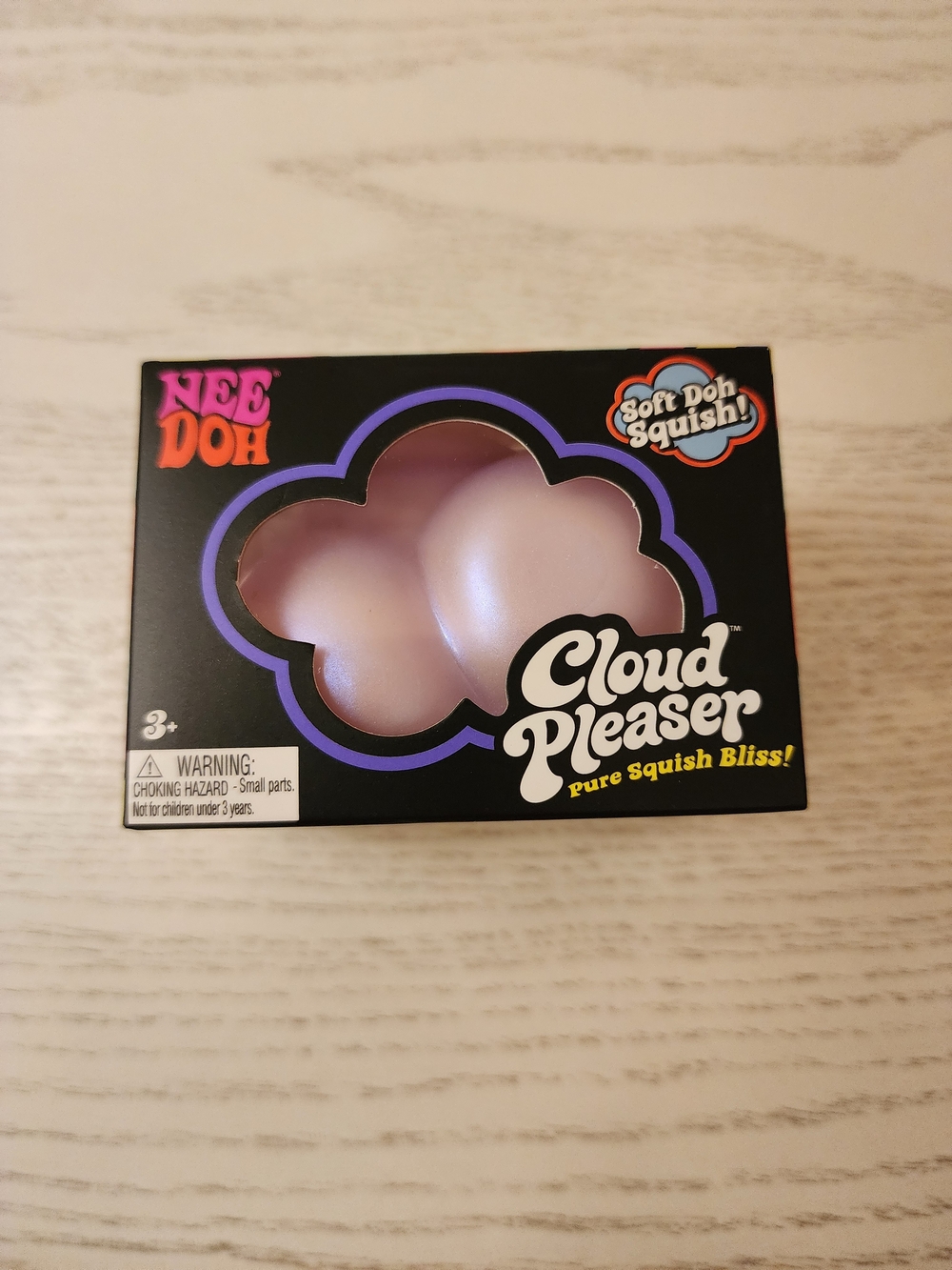 Authentic Needoh Cloud Pleaser Soft Squish Pink Kid Toy